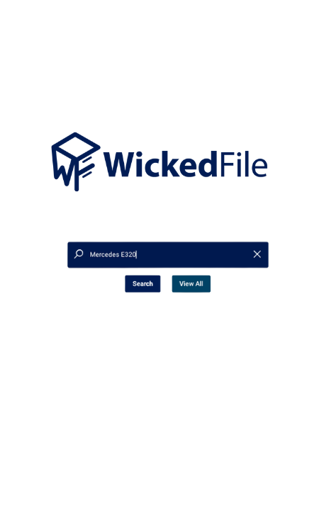 WickedFile search page on an iPhone